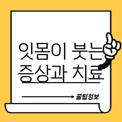 잇몸이 붓는 증상과 치료