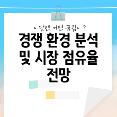 경쟁 환경 분석 및 시장 점유율 전망