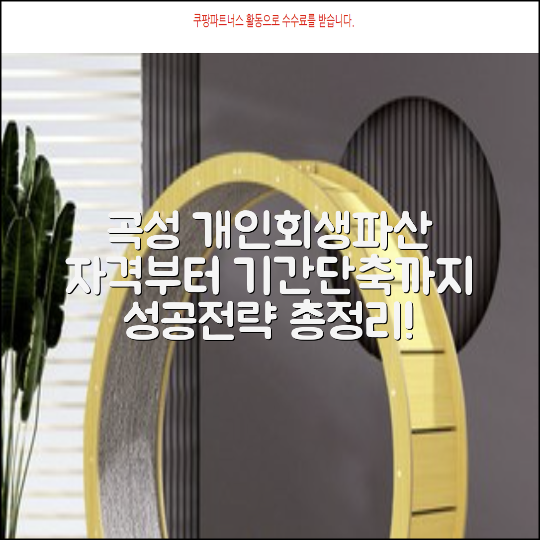 전라남도 곡성군 곡성읍 개인회생개인파산 완벽 가이드 신청 자격부터 기간 단축까지 비용 절차 성공 전략 총정리 슈가뉴스