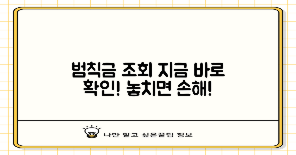 지금 바로 범칙금 조회하세요