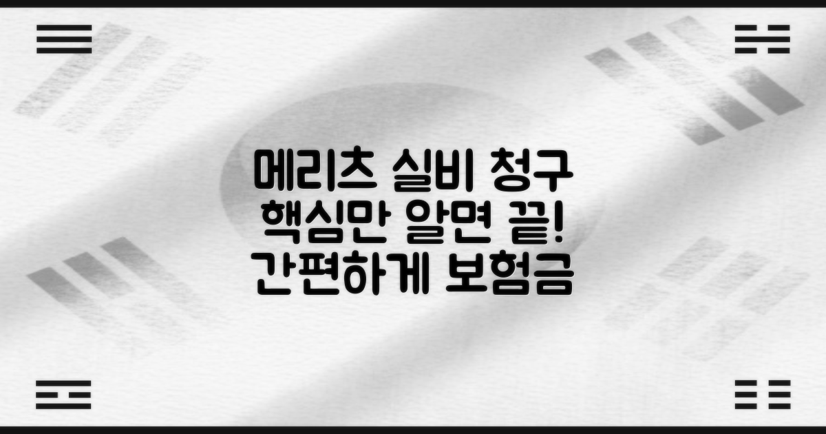 메리츠 실비 청구, 이것만 알면 끝!