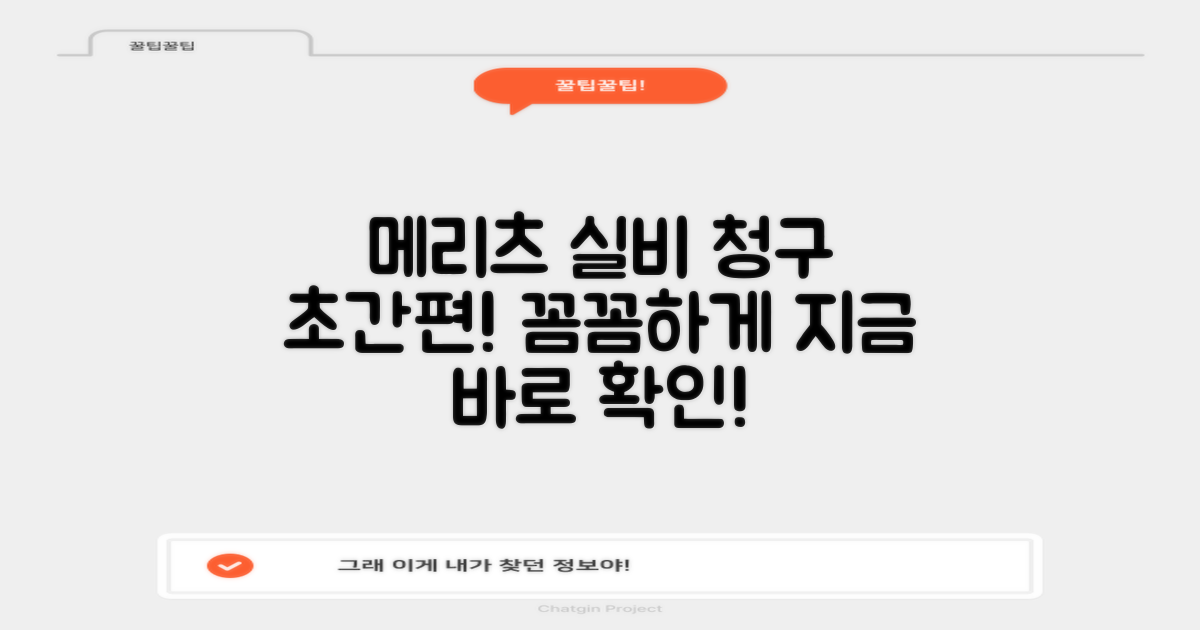 간편하게, 꼼꼼하게 메리츠화재 실비보험 청구하기