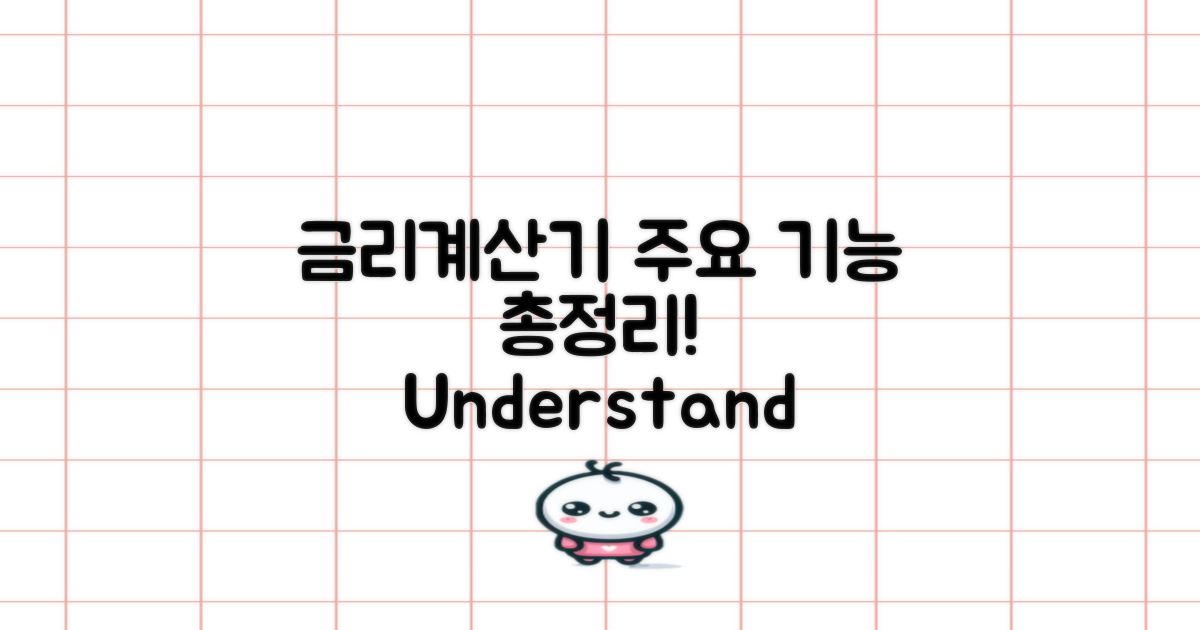 금리계산기의 주요 기능