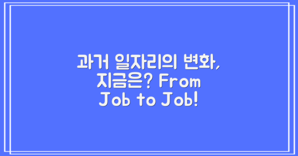 과거 일자리와 현재의 변화