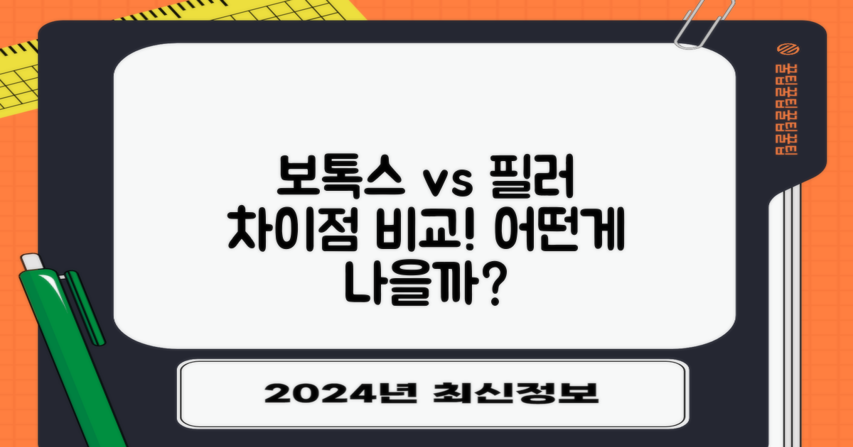 보톡스와 필러 비교해보세요