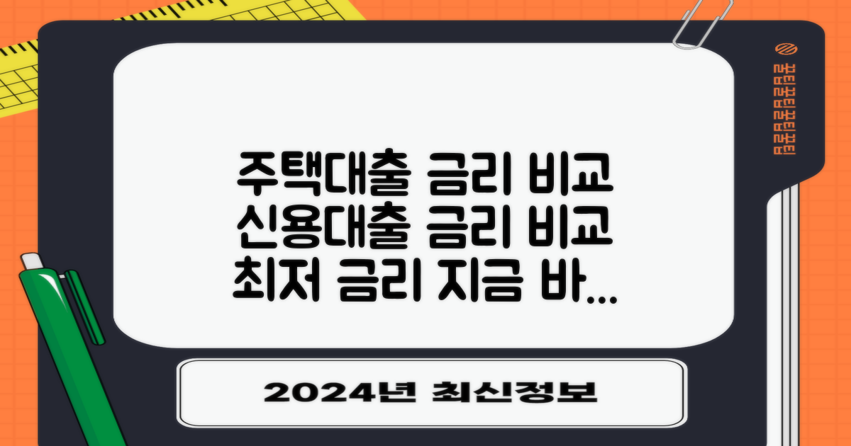 주택/신용대출 금리 비교