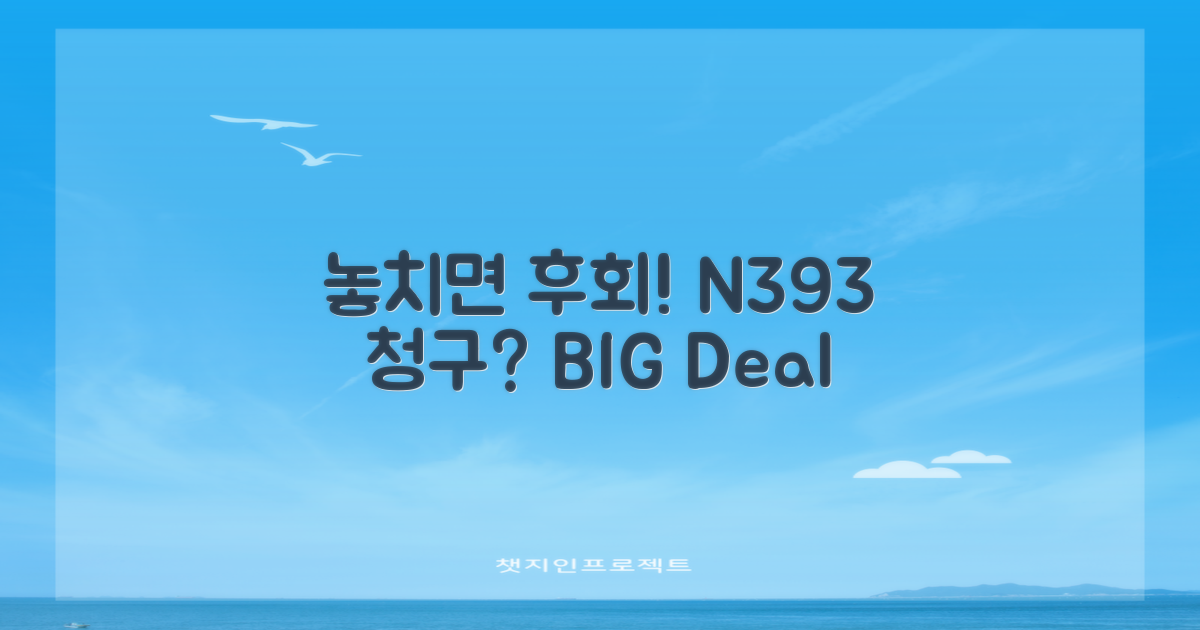 놓치면 후회할 N393 청구?