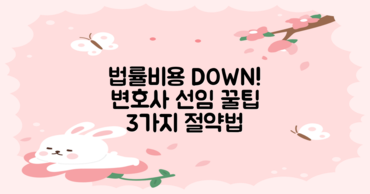 변호사 선임비용 3가지 절약법